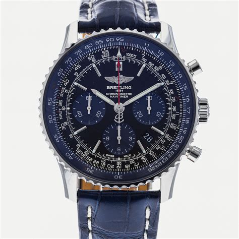 breitling navitimer 01 blue black limited edition|breitling navitimer pre owned.